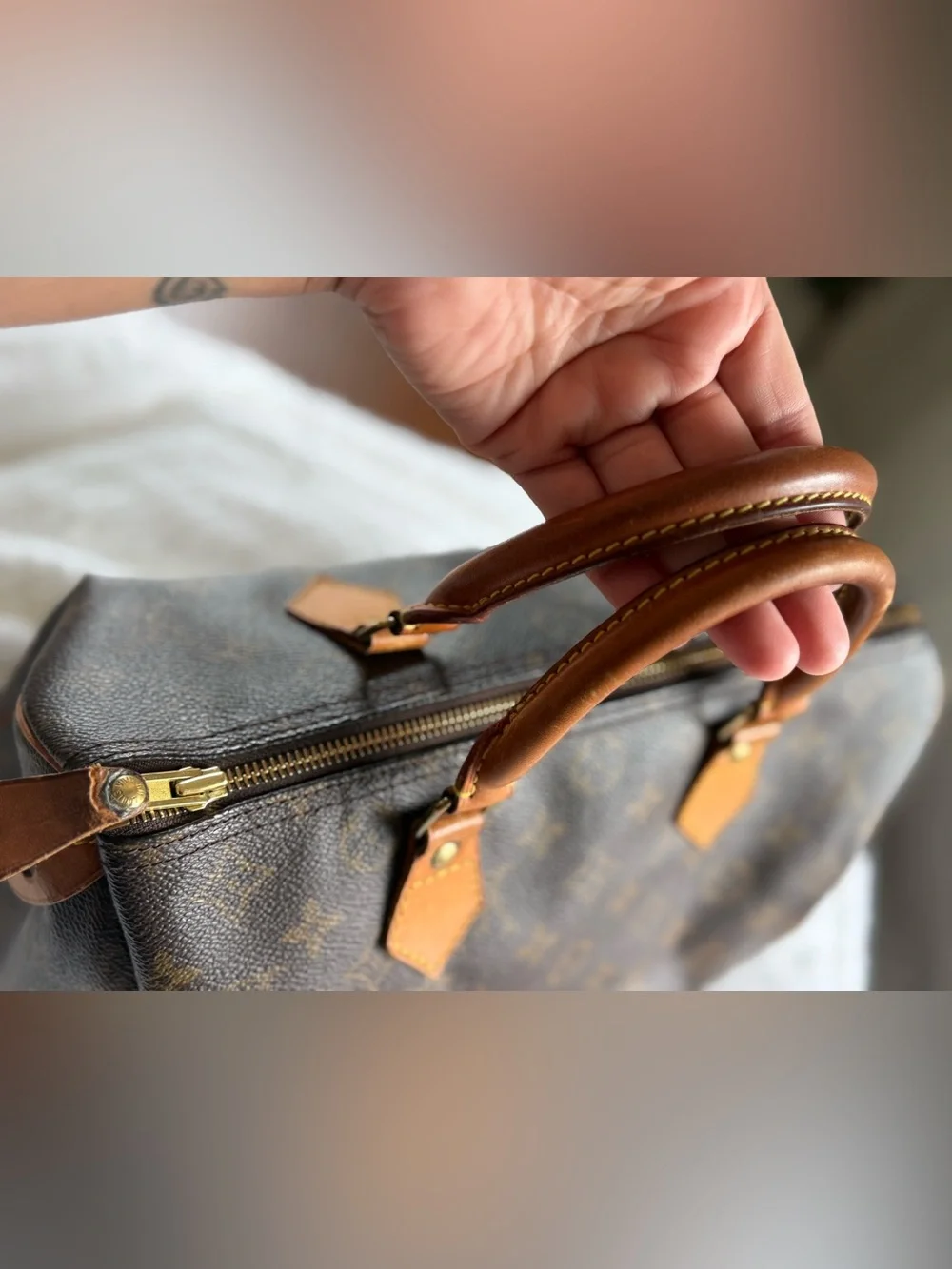 Louis Vuitton Monogram Canvas Duffel Bag in Brown and Tan